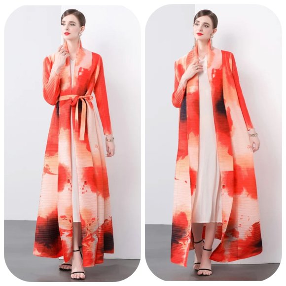 NWT Pleats Please belted dress duster - Picture 4 of 10